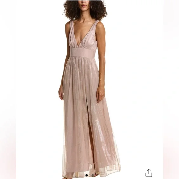 liv foster gold dress Liv Foster Beaded Plunging V Neck Mini Dress – DGFOutlet main image 0
